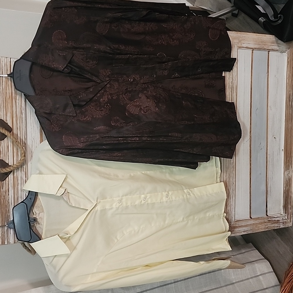 2 tailor made shirts in Thailand silk